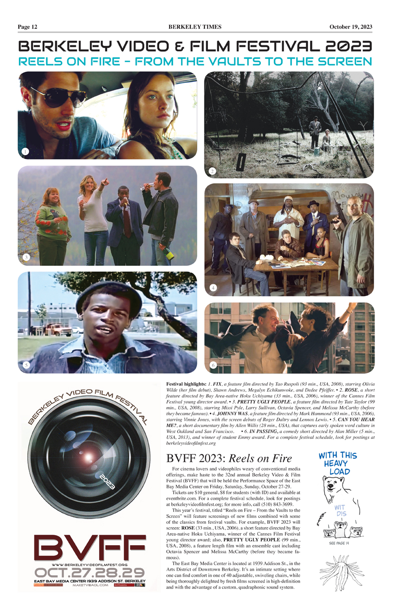 The Berkeley Video & Film Festival home page index